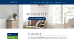 Desktop Screenshot of grieger.cz